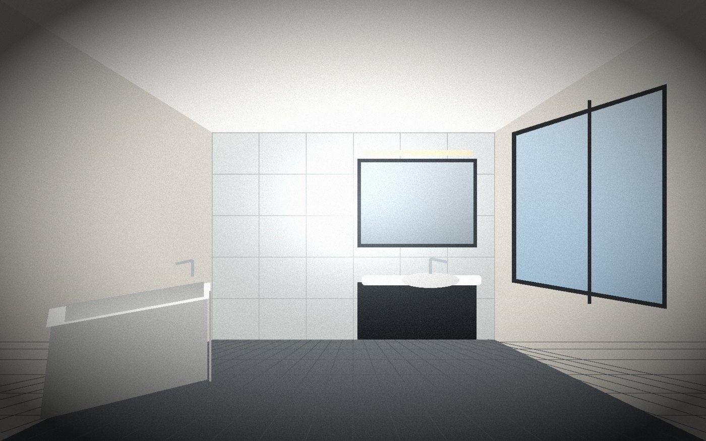 Family bathroom in Heaton, completed 2024