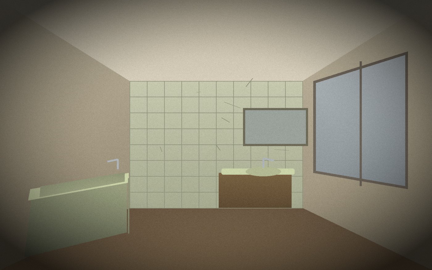 Family bathroom before the work started